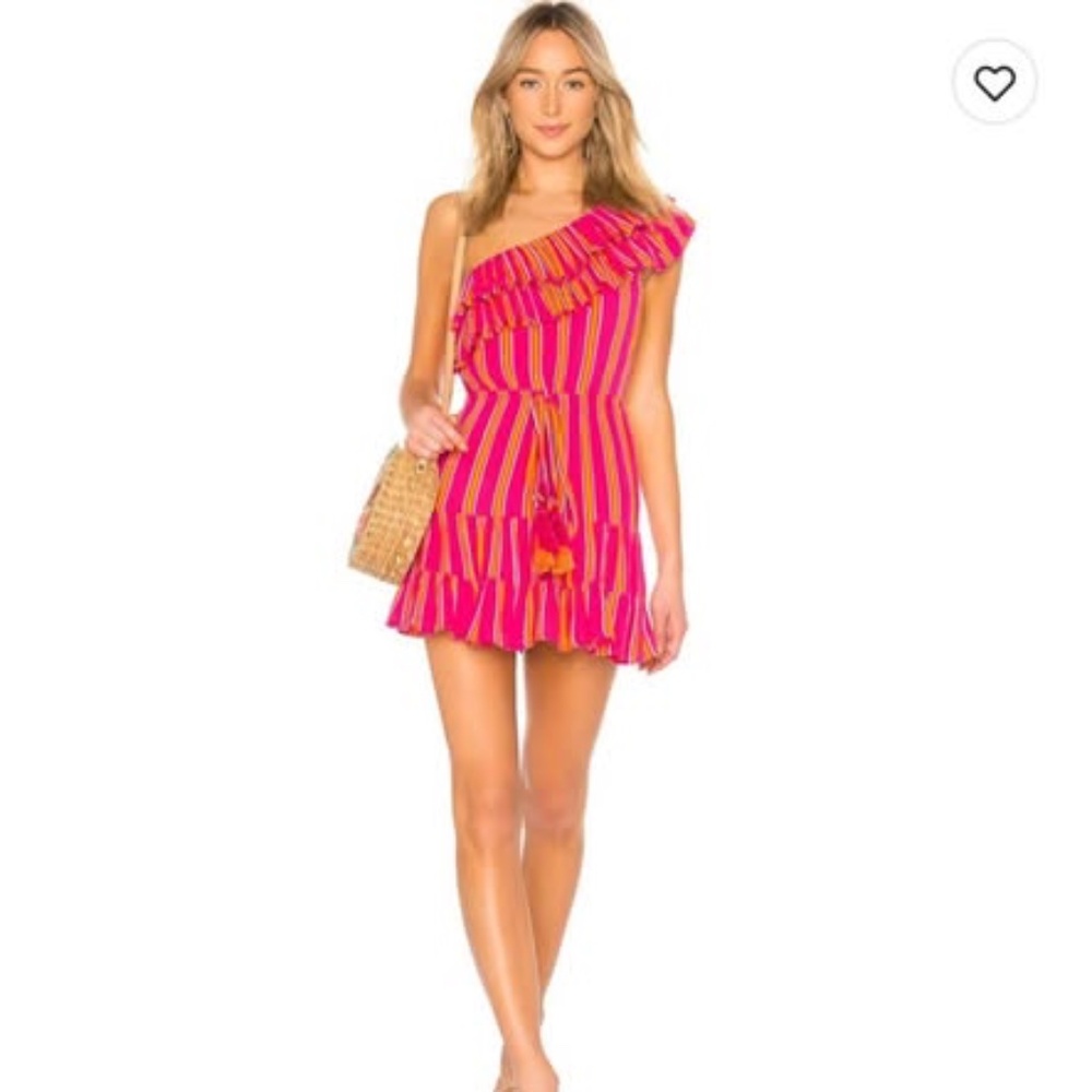 LOVERS AND FRIENDS - Amity Mini Dress in Pink Striped MEDIUM